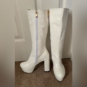 Women’s Go Go Boots in White